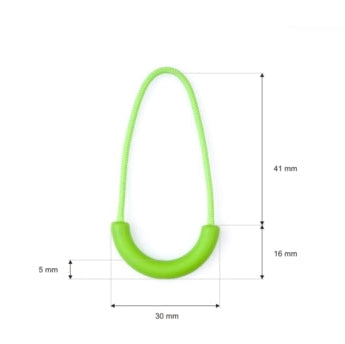 Reißverschluss-Anhänger / Zipper Schlaufe 5,5 cm 5 Stück
