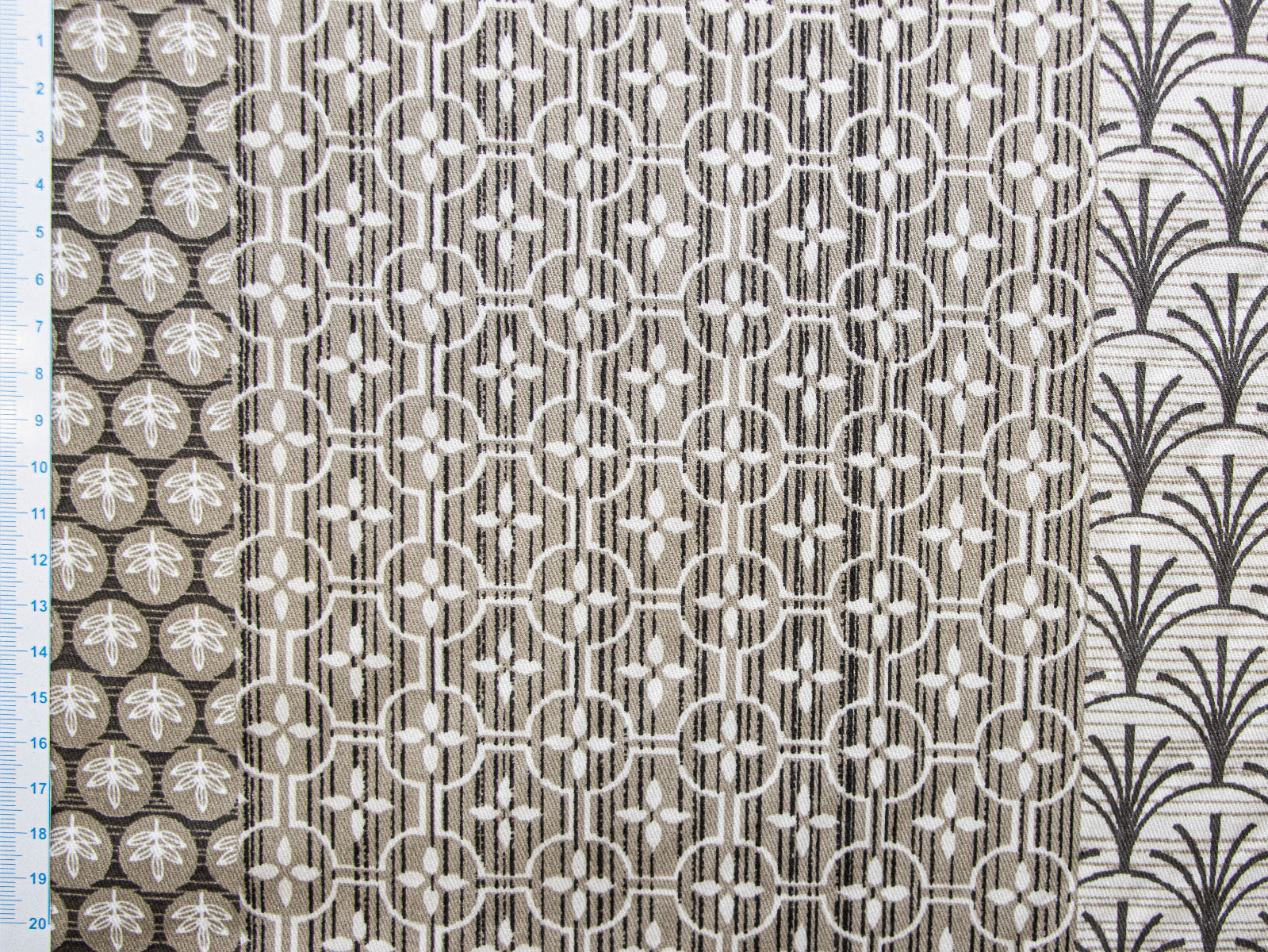 Canvas Manuela - Patchwork-Muster - grau