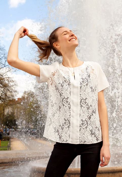 Papierschnittmuster Bluse Suvi