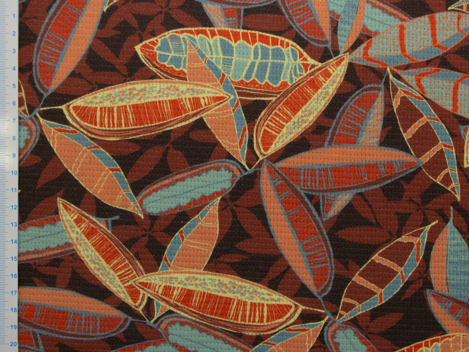 Waffeljersey Swafing Viento by Bienvenido Colorido - Dschungelblätter