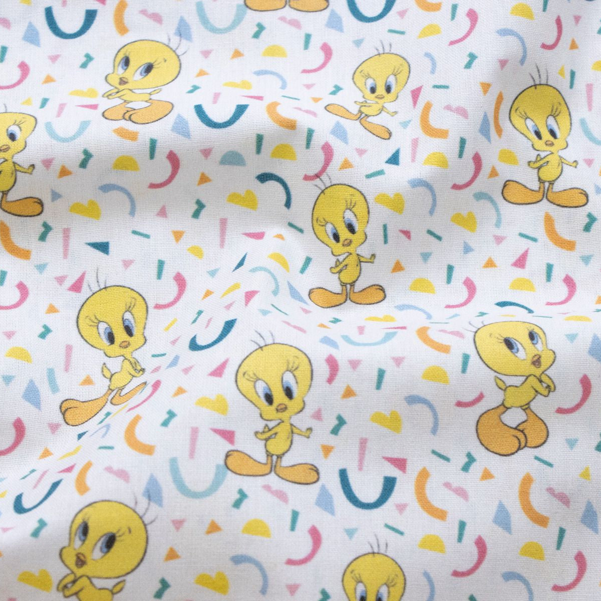 Webware Baumwolle Swafing Looney Tunes - Tweety - weiß