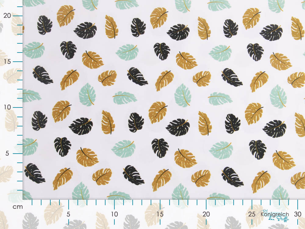 Jersey Swafing Theo - Monstera-Blätter