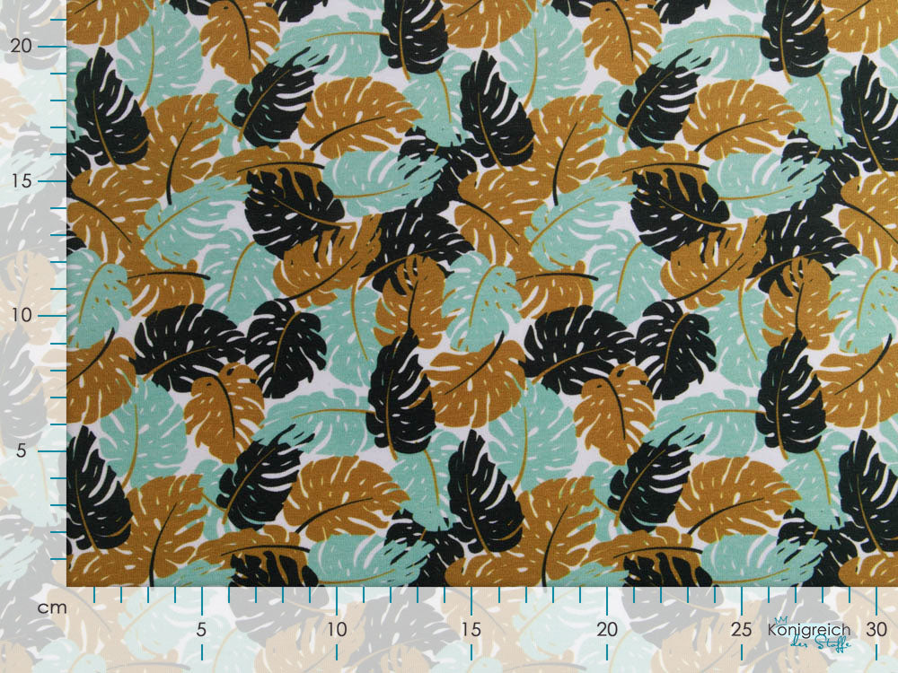 Jersey Swafing Theo - viele Monstera-Blätter