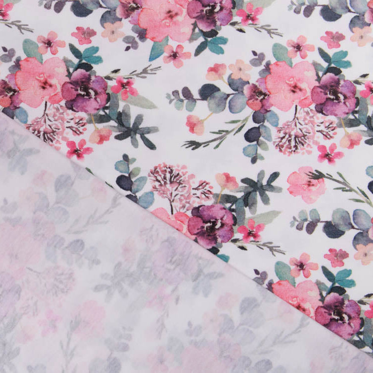 Jersey Swafing Jonne - tropische Blüten - weiß