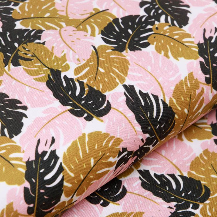 Jersey Swafing Theo - viele Monstera-Blätter