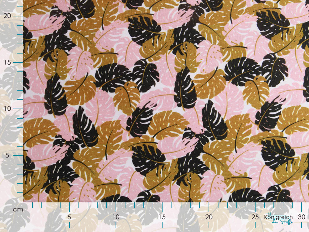 Jersey Swafing Theo - viele Monstera-Blätter