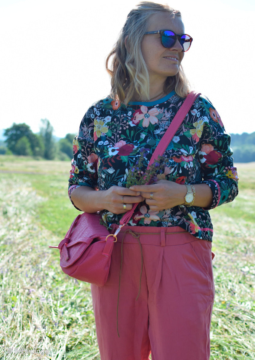 Kunstleder Swafing Beatrice Coupon ca. 50 cm x 70 cm - Flechtmuster