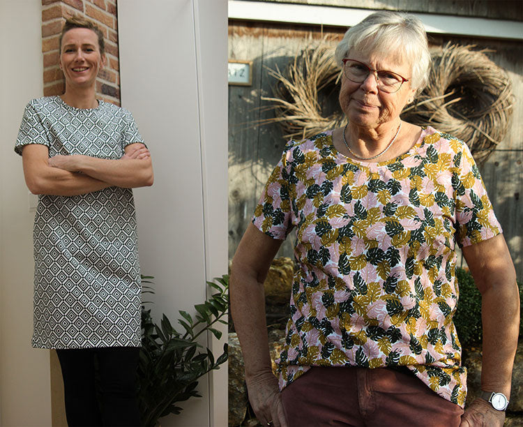 Jersey Swafing Theo - grafisches Ikat-Muster