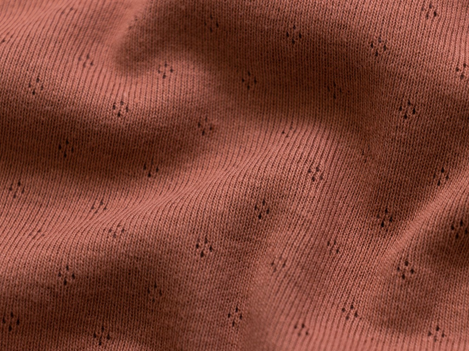 Jersey Feinstrick Stoff Ajoure Pointoille