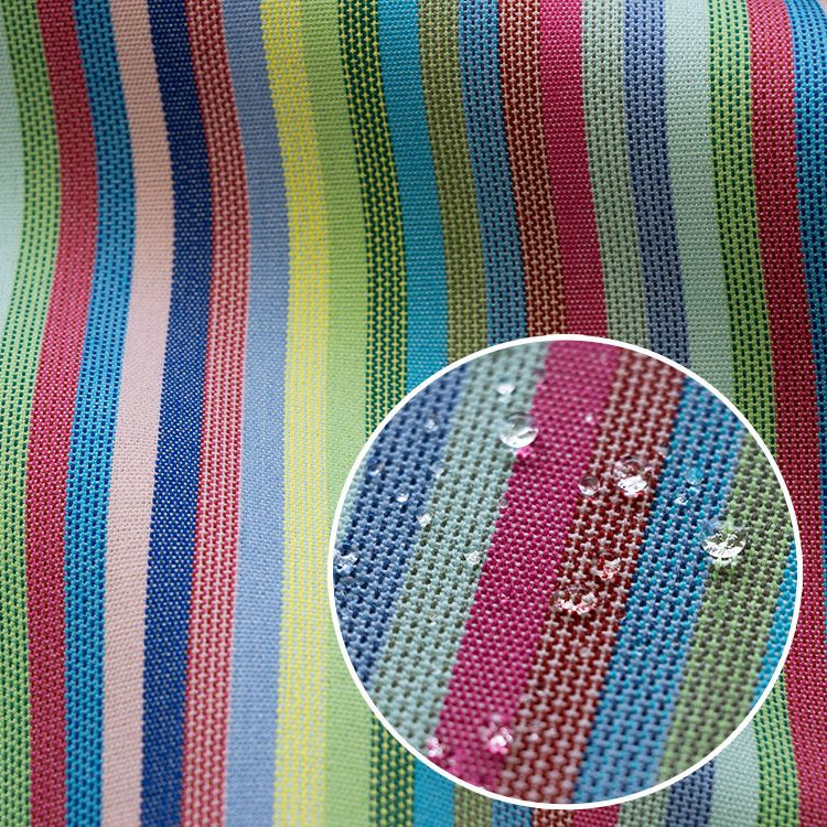 Outdoorstoff teflonbeschichtet - diagonaler Streifenmix - bunt