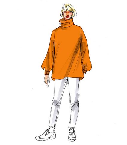 Papierschnittmuster Pulli Veronika