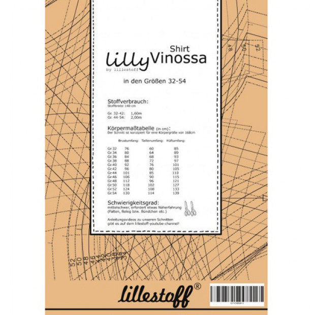 lillestoff Papierschnittmuster - Shirt "Vinossa"