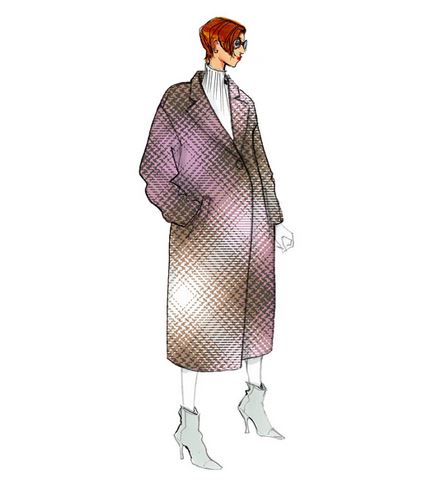 Papierschnittmuster Premium Mantel Zoe