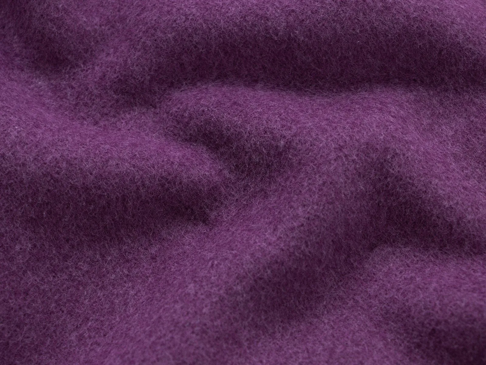 Baumwoll Fleece Swafing Cassy - uni beere