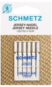  Jerseynadeln Schmetz 130/705 H-SUK 70/10 Kugel - 5 Stück