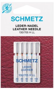 Leder Maschinennadeln Schmetz 130/705 H LL  - 80-100 - 5 Stück