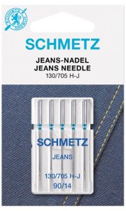 Jeans / Denim Maschinennadeln Schmetz 130/705 - 90/14 - 5 Stück