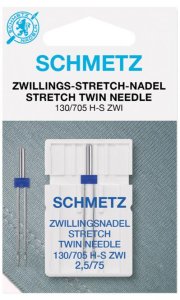 Zwillingsnadel Schmetz 130/705 H-S ZWI Stretch 75/2,5 mm