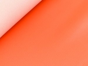 Struktur Kunstleder Coupon ca. 50 cm x 70 cm - uni orange