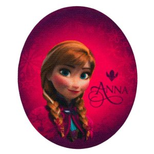 Applikation zum Aufbügeln 2 Stück Disney-Frozen - Anna - bordeaux