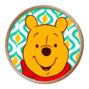 Applikation zum Aufbügeln Disney-Winnie the Pooh - schmunzelnder Winnie - weiß