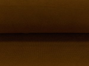 Glattes Bündchen im Schlauch - uni braun