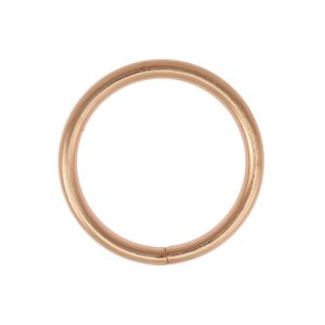 O-Ring Rundring Metall - 2 Stück  35 mm - roségold