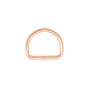 Halbrundringe / D-Ringe Metall - 4 Stück ca. 20 mm - roségold