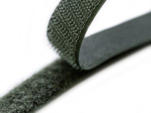 Klettband zum Aufnähen Flauschband & Hakenband ca. 20 mm - waldgrün