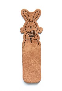 Jessy Sewing Kunstleder-Knick-Label "Bunny" - braun