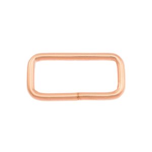 Taschenschlaufen vierkantig Metall - 2 Stück ca. 30 mm - roségold