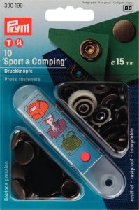 Prym 10 NF-Druckknopf Sport & Camping - altgoldfarben