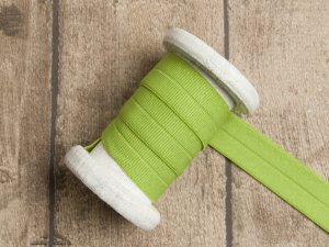 Elastisches Einfassband/Falzgummi - uni grün