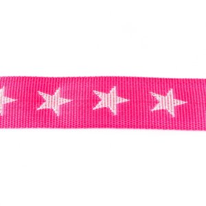 Gurtband ca. 40 mm - Sterne - dunkles rosa