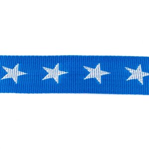Gurtband ca. 40 mm - Sterne - royalblau