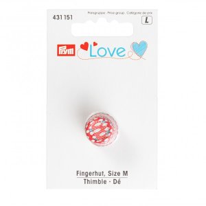 Fingerhut Gr. M Prym Love - rot