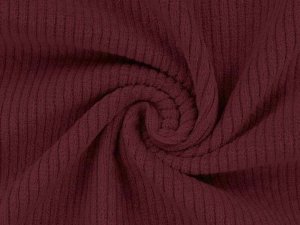 Cord Stretch Washed - 2 mm Breite Rippen - uni dunkles bordeaux