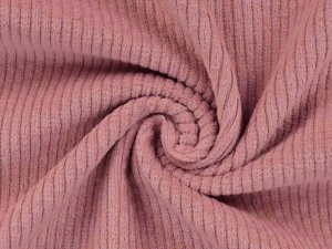 Cord Stretch Washed - 2 mm Breite Rippen - uni rosa