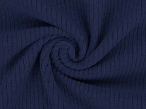 Cord Stretch Washed - 2 mm Breite Rippen - uni helles marine