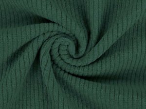 Cord Stretch Washed - 2 mm Breite Rippen - uni waldgrün
