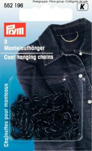 Prym 3 Mantelaufhänger - schwarz