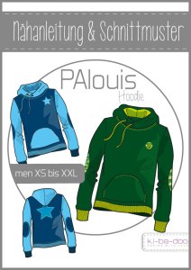 Papierschnittmuster ki-ba-doo PAlouis Hoodie Herren