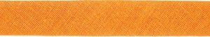 Hochwertiges Schrägband Baumwolle gefalzt 20 mm - uni helles orange