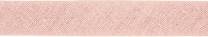 Hochwertiges Schrägband Baumwolle gefalzt 20 mm - uni puderrosa