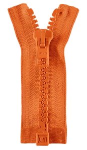 Reißverschluss Opti P60 Werra teilbar 75 cm - orange