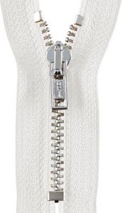 Reißverschluss Opti M40 Werra silbern nicht-teilbar 20 cm - wollweiß