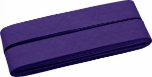 Hochwertiges Schrägband Baumwolle gefalzt 20 mm - 5 Meter Coupon - uni lila