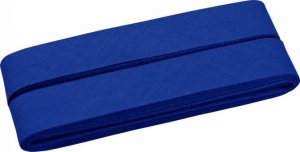Hochwertiges Schrägband Baumwolle gefalzt 20 mm - 5 Meter Coupon - uni royalblau