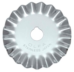 Ersatzklinge für Rollschneider OLFA mit Zacken 45 mm/1 Stück
