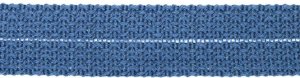 Einfasstresse Wolle 32 mm - Wellenmuster - dunkles jeansblau